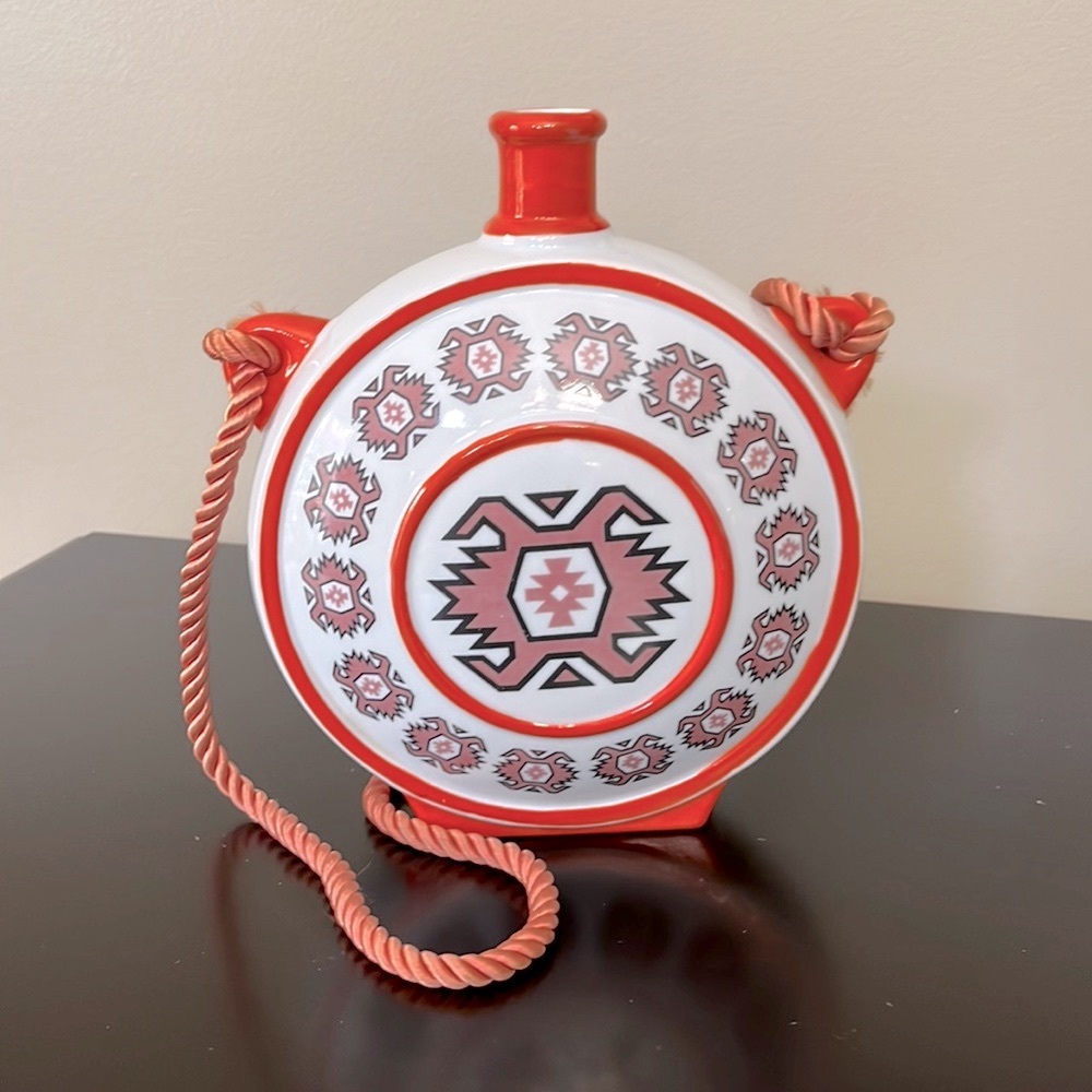 Vintage FP Zajecar Yugoslavia Ceramic Pottery Liquor Wine Tequila Decanter